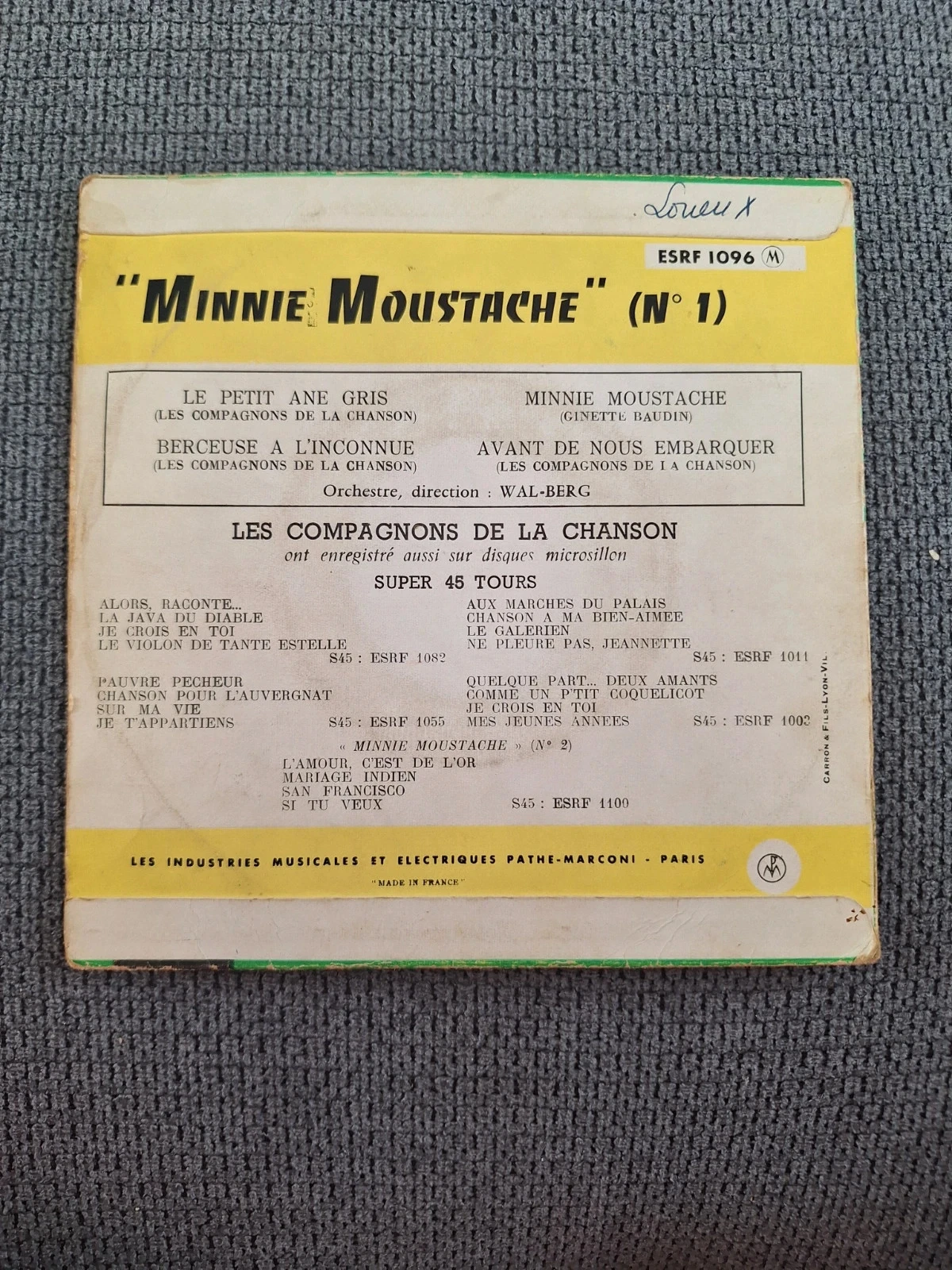 Columbia ESRF 1096 45 toeren schijf – photo 2